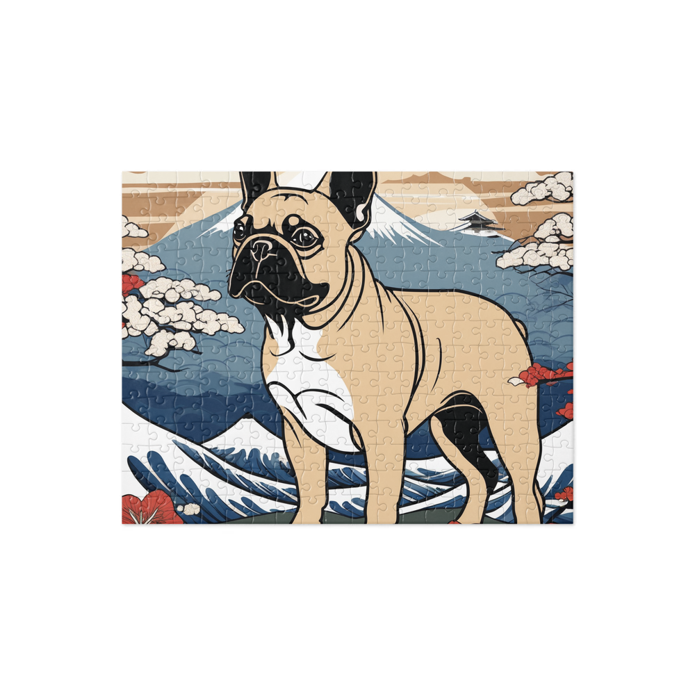 PugMug Custom Tan French Bulldog Jigsaw Puzzle