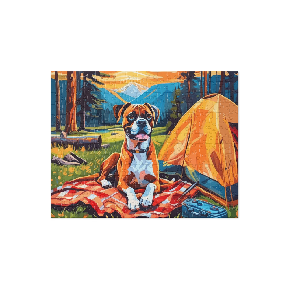 PugMug Custom Boxer Dog Jigsaw Puzzle