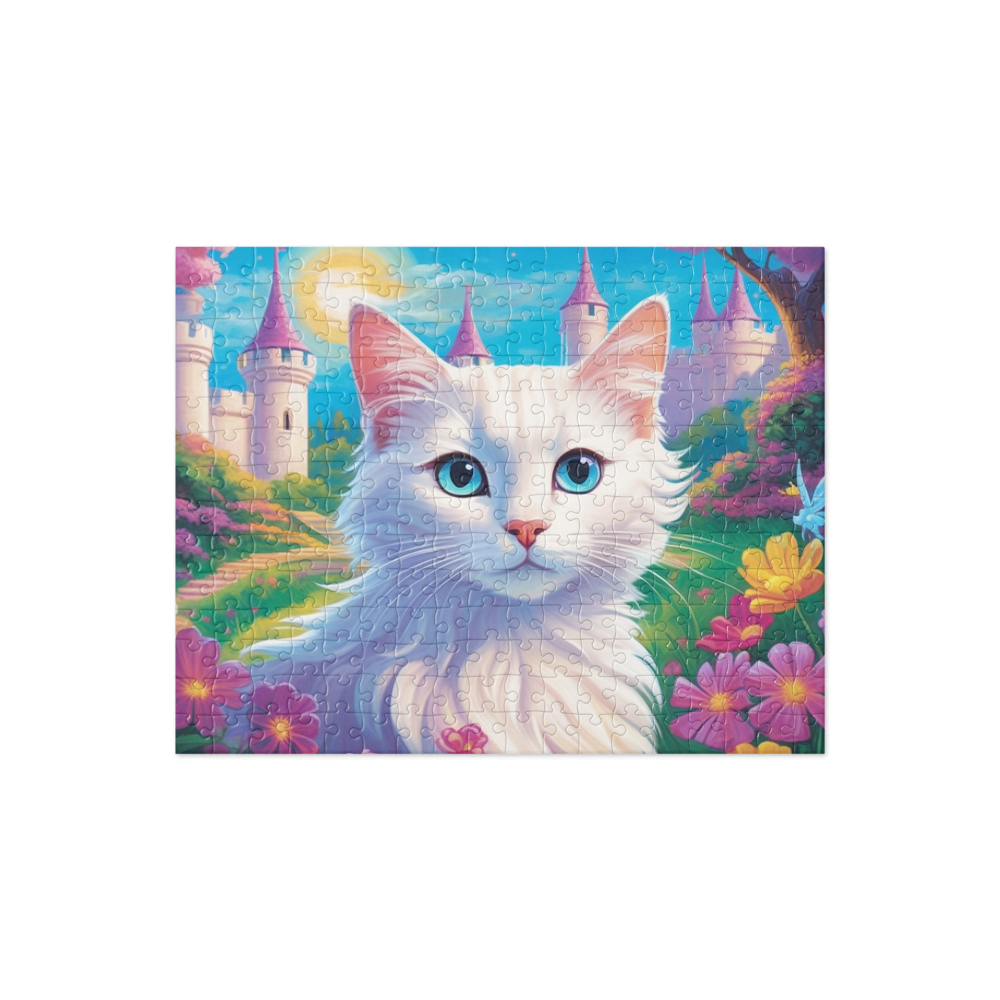 PugMug Custom White Companion Cat Jigsaw Puzzle