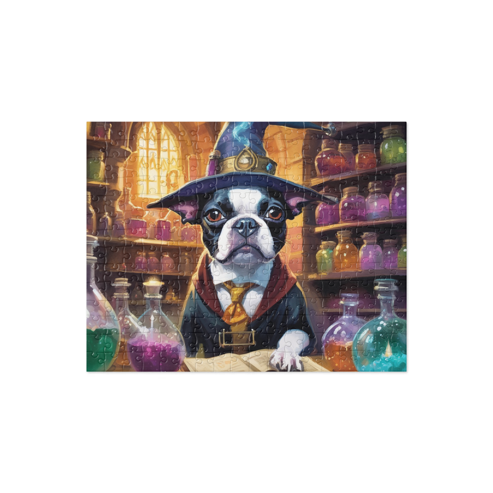 PugMug Custom Boston Terrier Jigsaw Puzzle