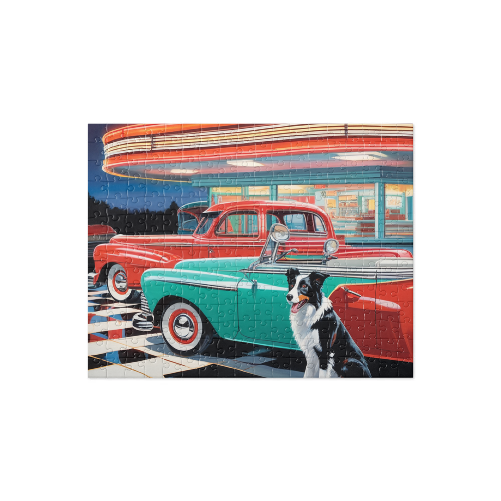 PugMug Custom Border Collie Jigsaw Puzzle