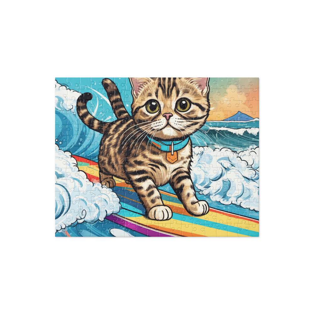 PugMug Custom Tabby Scottish Fold Cat Jigsaw Puzzle