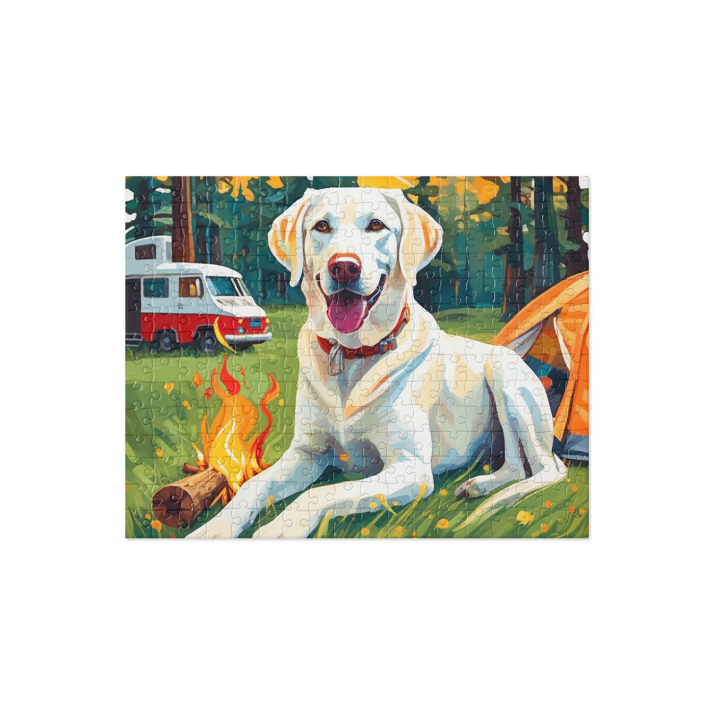 PugMug Custom White Labrador Retriever Jigsaw Puzzle