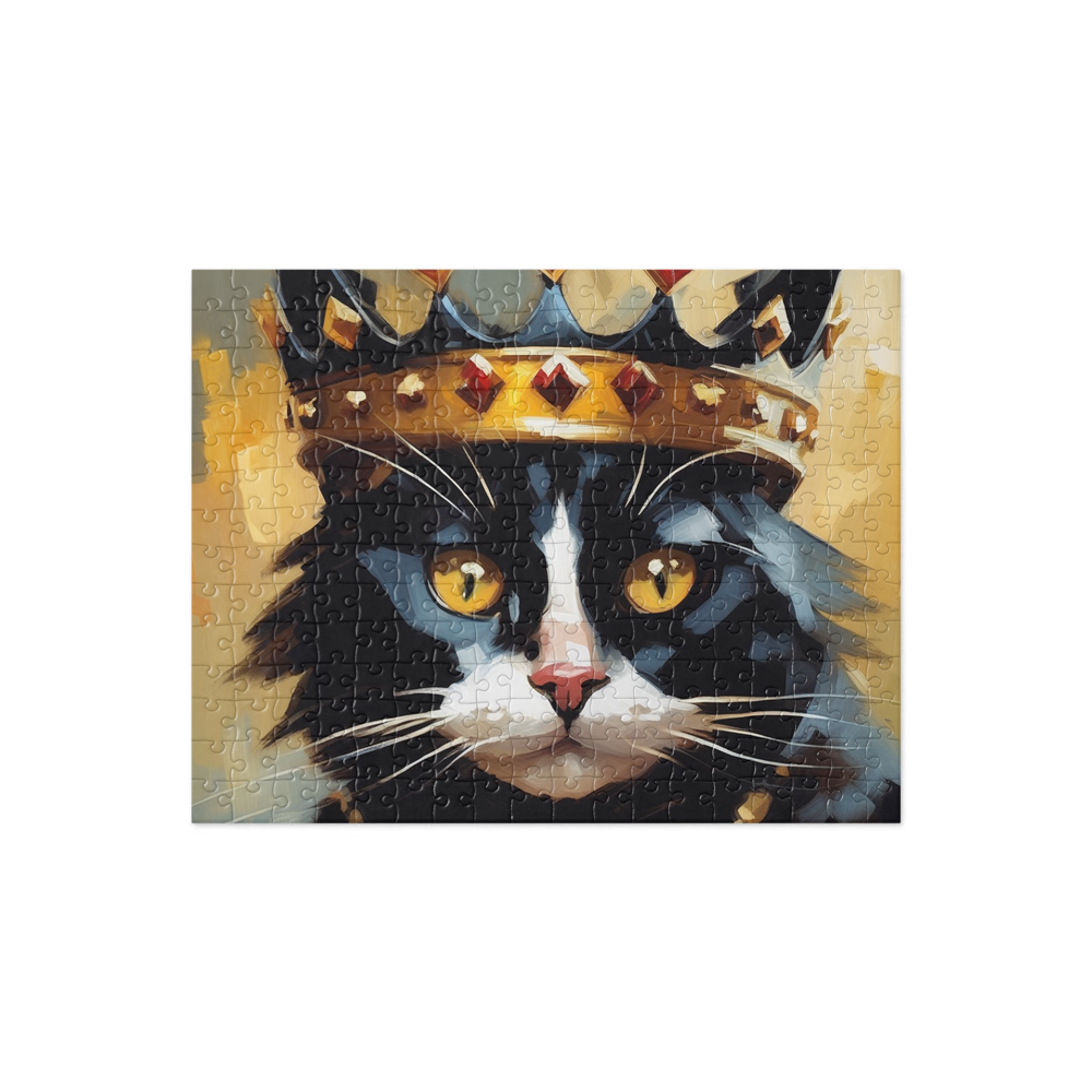 PugMug Custom Black Companion Cat Jigsaw Puzzle