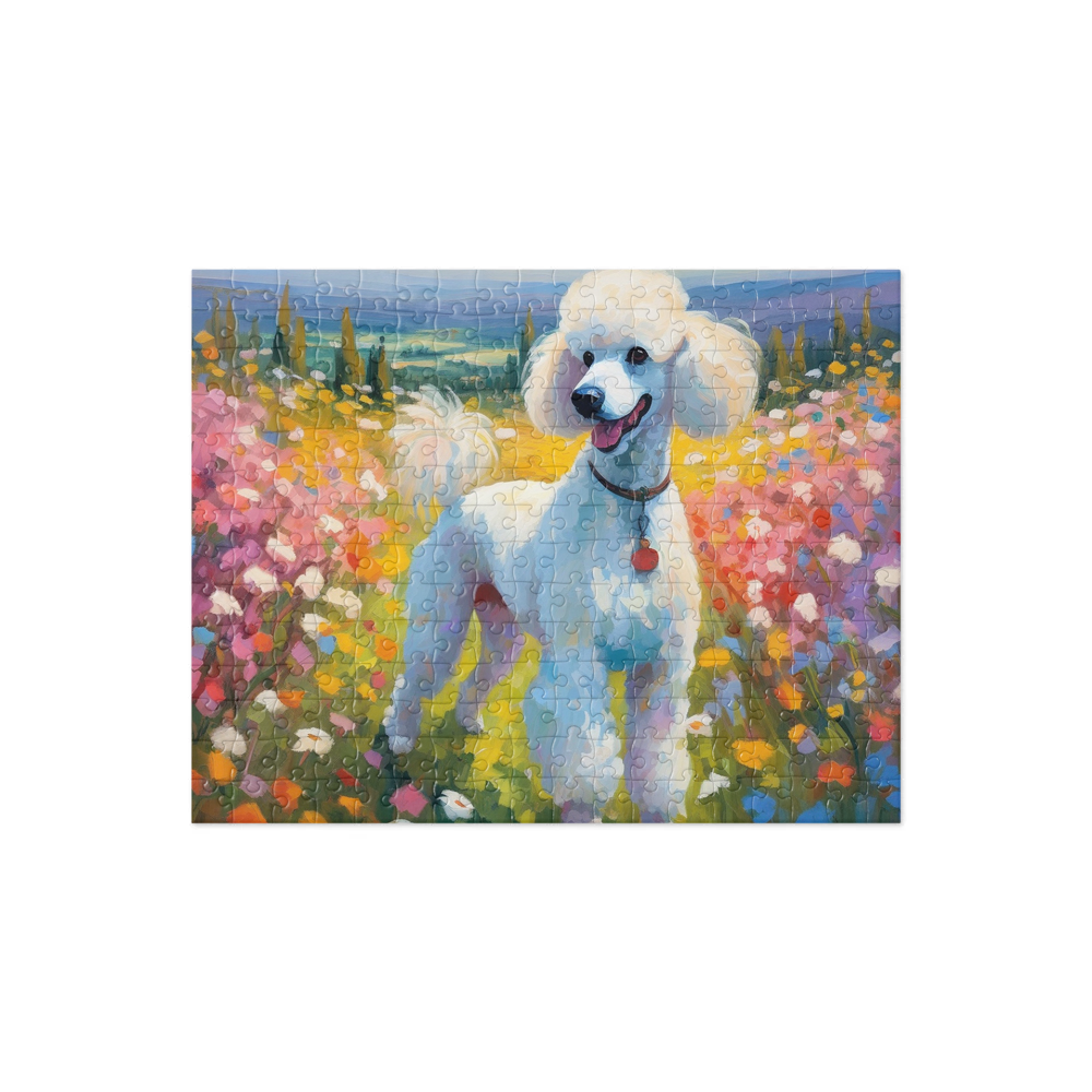 PugMug Custom White Poodle Jigsaw Puzzle