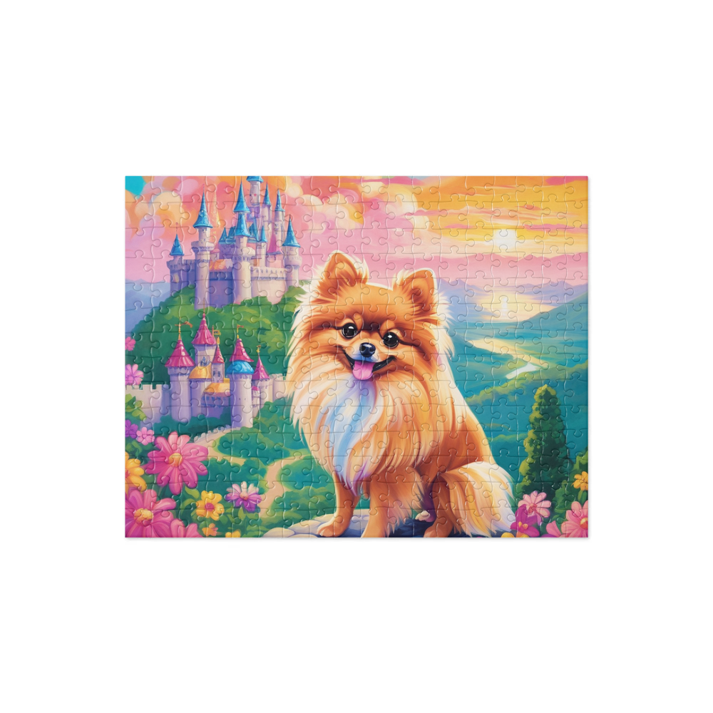 PugMug Custom Tan Pomeranian Jigsaw Puzzle