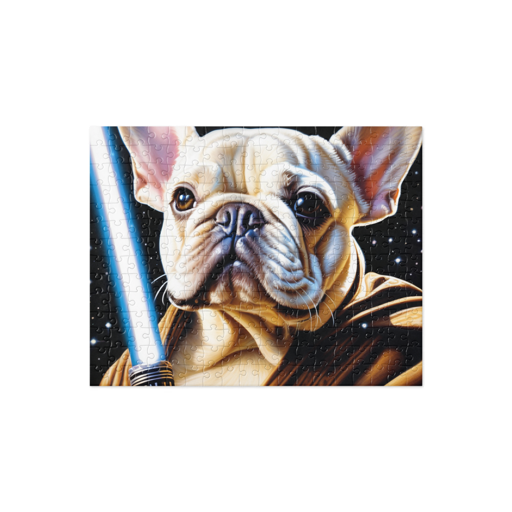 PugMug Custom White French Bulldog Jigsaw Puzzle