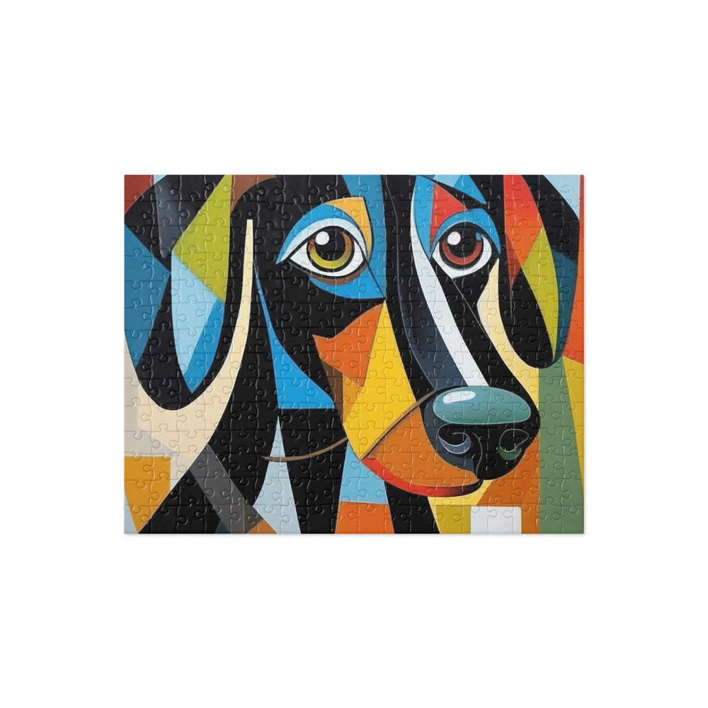 PugMug Custom Black Dachshund Jigsaw Puzzle