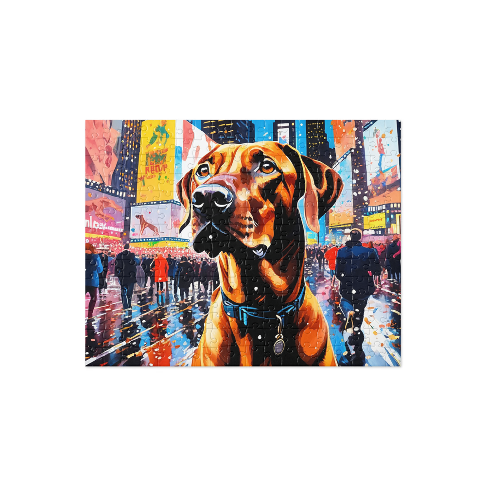 PugMug Custom Rhodesian Ridgeback Jigsaw Puzzle