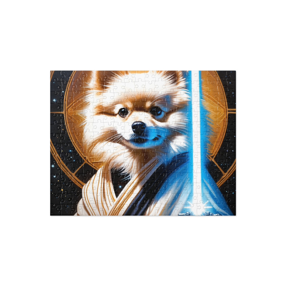 PugMug Custom White Pomeranian Jigsaw Puzzle