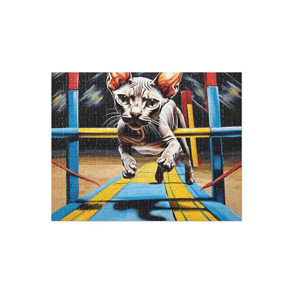 PugMug Custom Tabby Sphynx Cat Jigsaw Puzzle