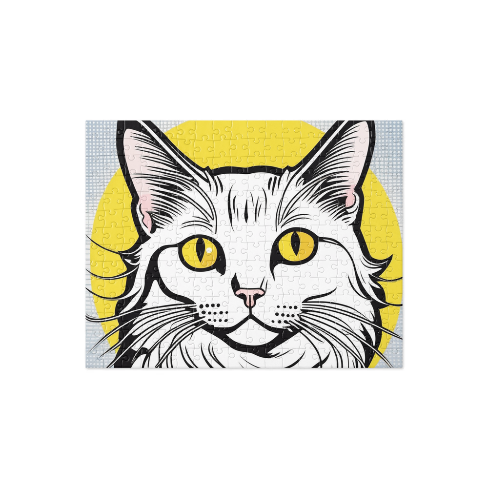 PugMug Custom White Companion Cat Jigsaw Puzzle