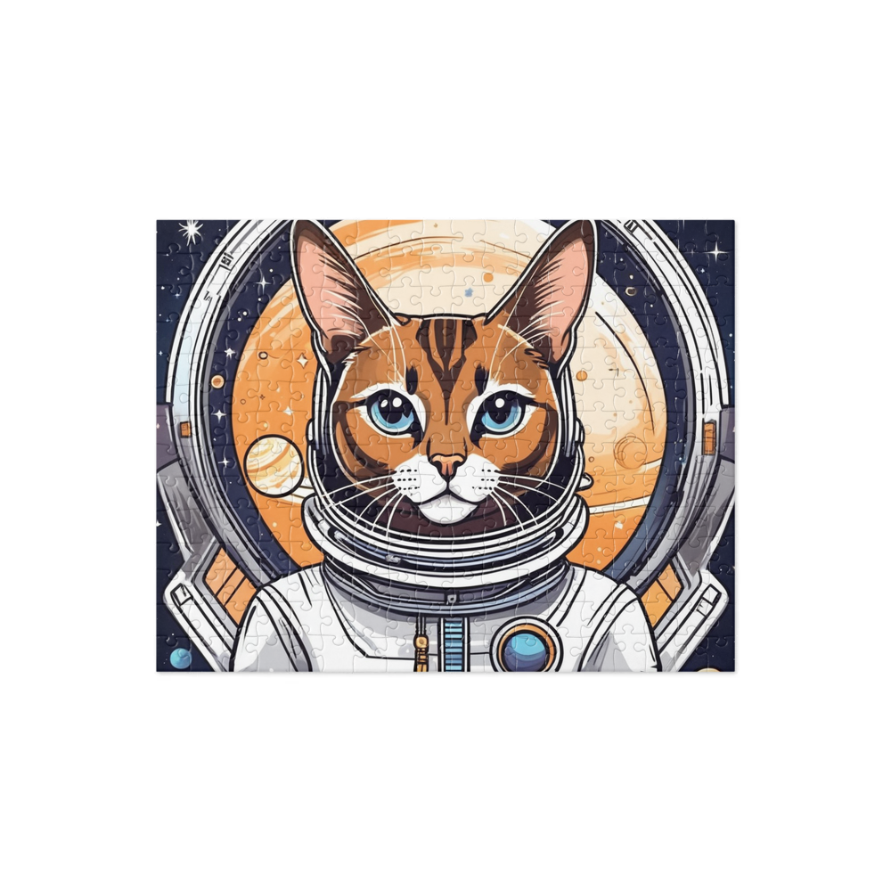 PugMug Custom Tabby Abyssinian Cat Jigsaw Puzzle