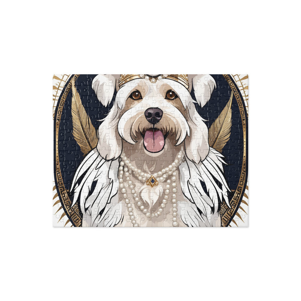 PugMug Custom White Havanese Dog Jigsaw Puzzle