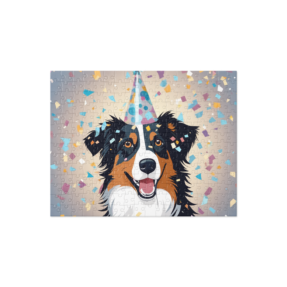 PugMug Custom Australian Shepherd Dog Jigsaw Puzzle