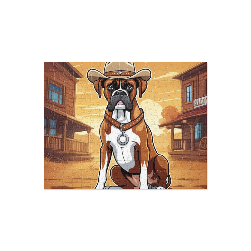 PugMug Custom Boxer Dog Jigsaw Puzzle