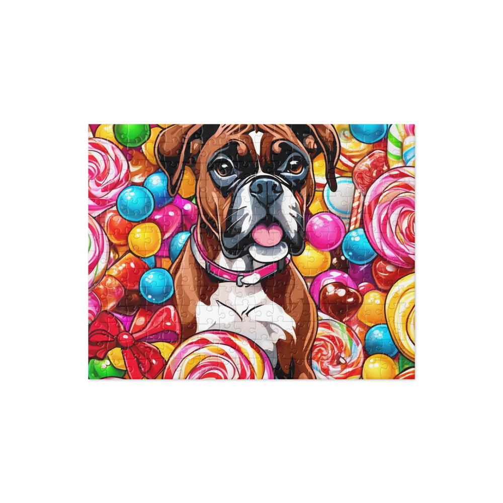 PugMug Custom Boxer Dog Jigsaw Puzzle