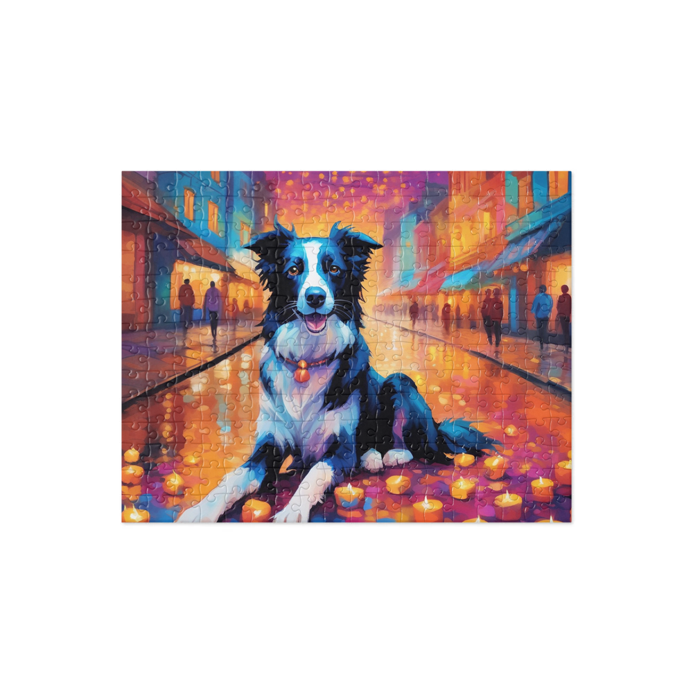 PugMug Custom Border Collie Jigsaw Puzzle