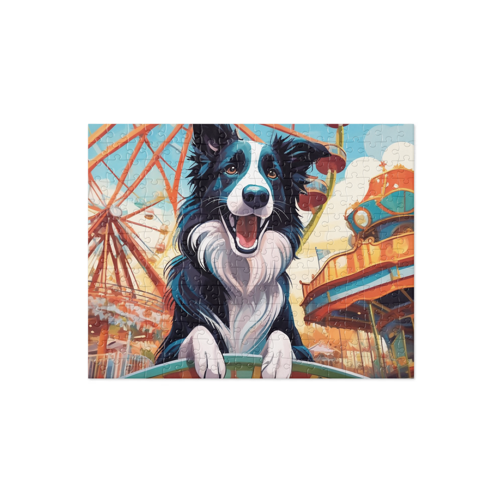 PugMug Custom Border Collie Jigsaw Puzzle