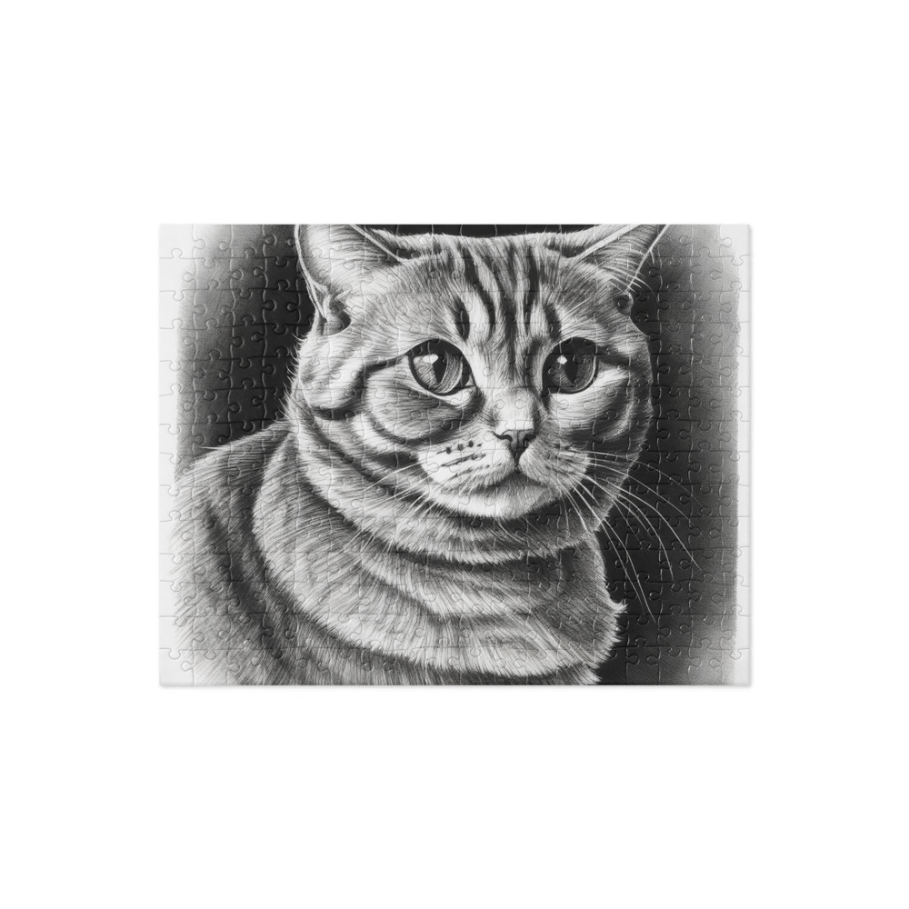 PugMug Custom Tabby Scottish Fold Cat Jigsaw Puzzle