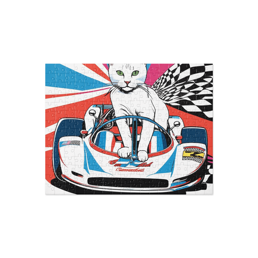 PugMug Custom White Companion Cat Jigsaw Puzzle