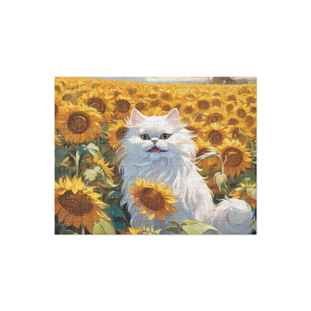 PugMug Custom White Persian Cat Jigsaw Puzzle