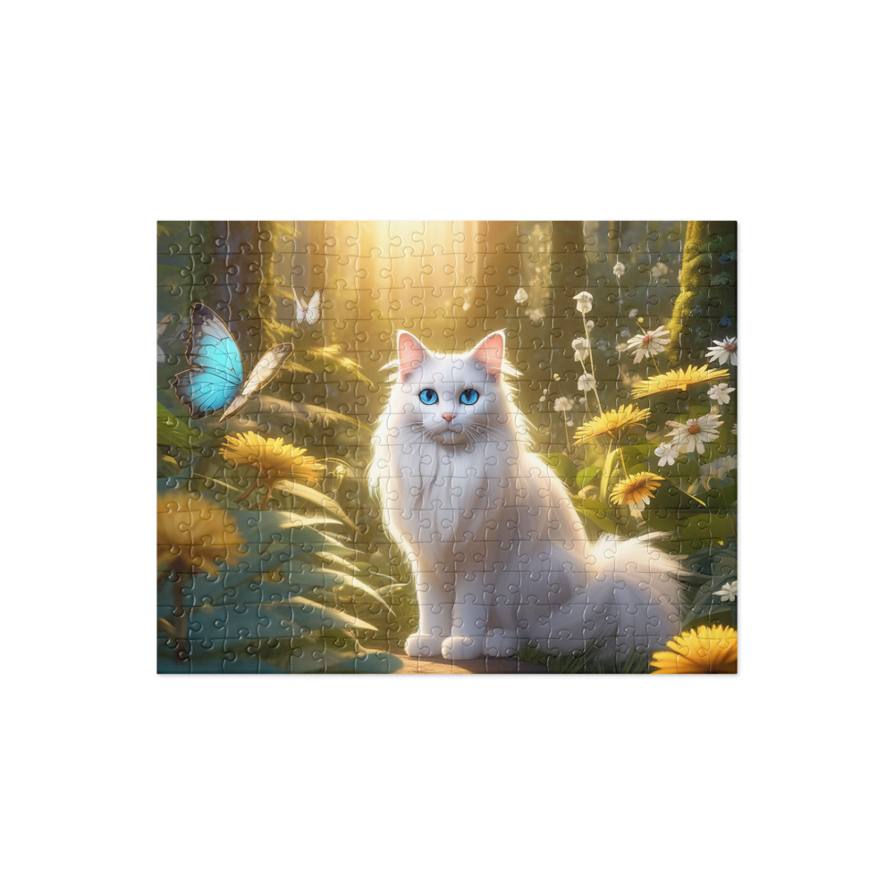 PugMug Custom White Ragdoll Cat Jigsaw Puzzle