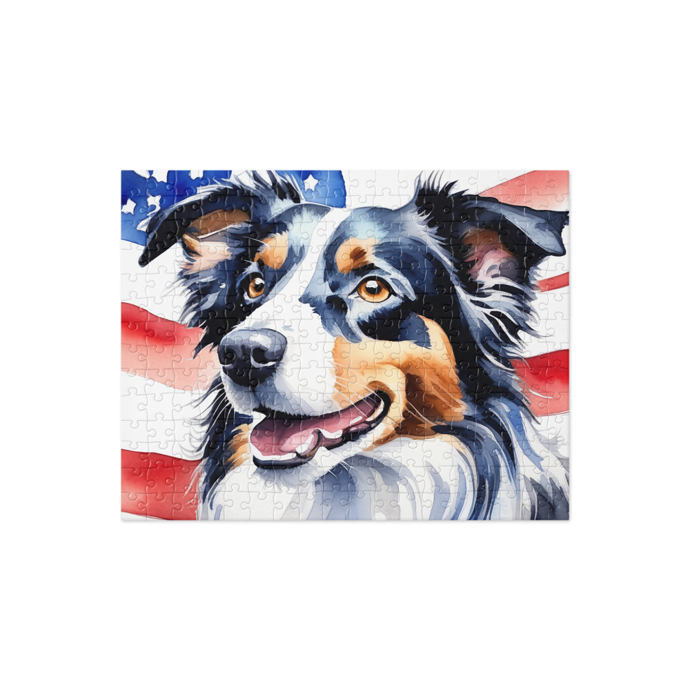 PugMug Custom Border Collie Jigsaw Puzzle