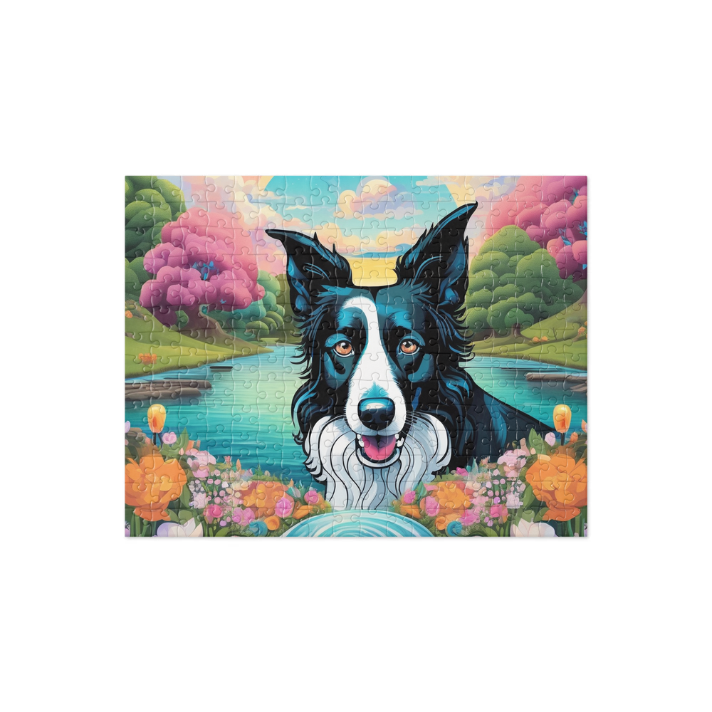 PugMug Custom Border Collie Jigsaw Puzzle