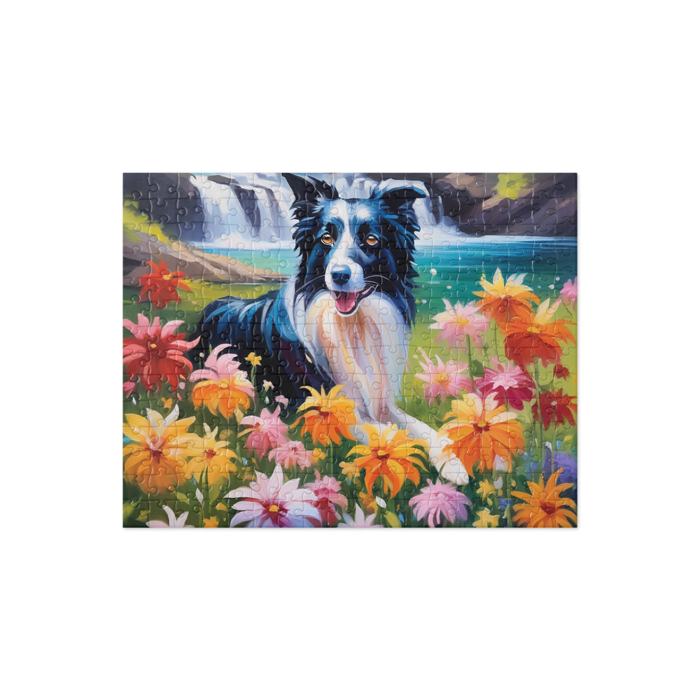 PugMug Custom Border Collie Jigsaw Puzzle