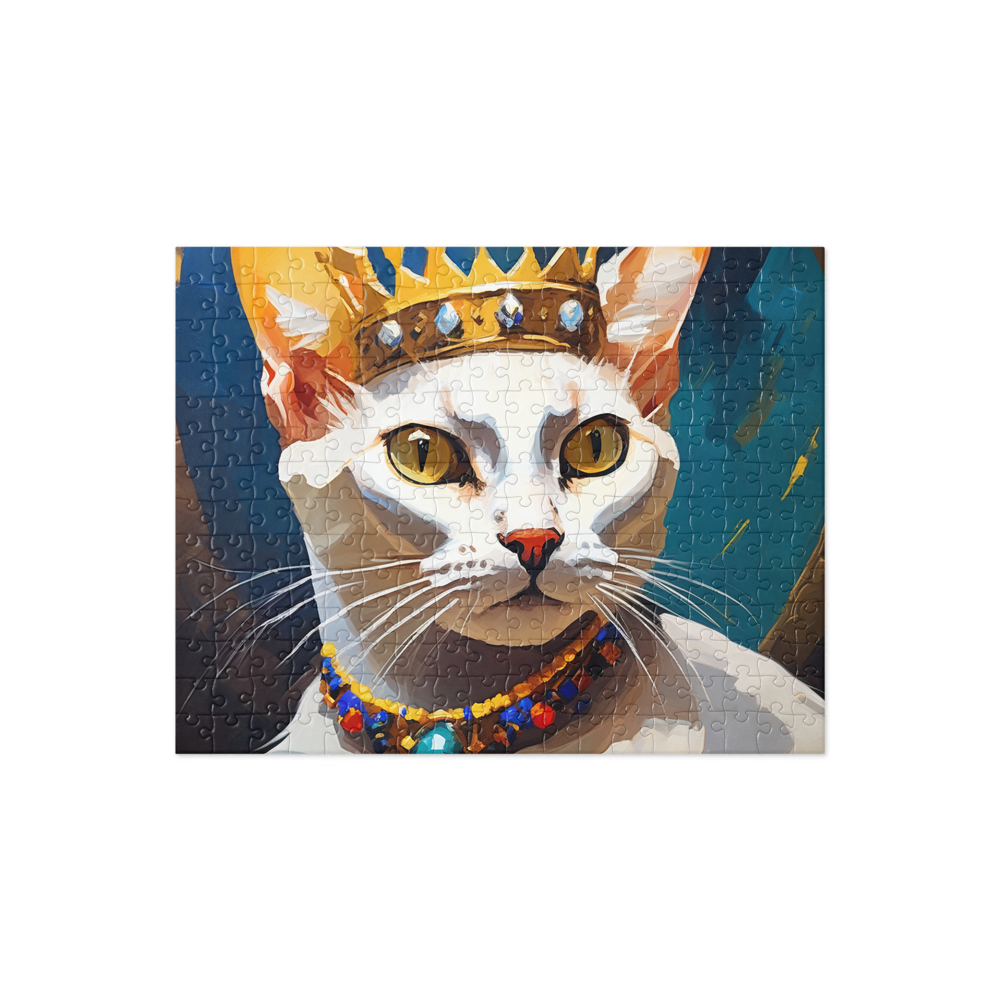 PugMug Custom White Abyssinian Cat Jigsaw Puzzle
