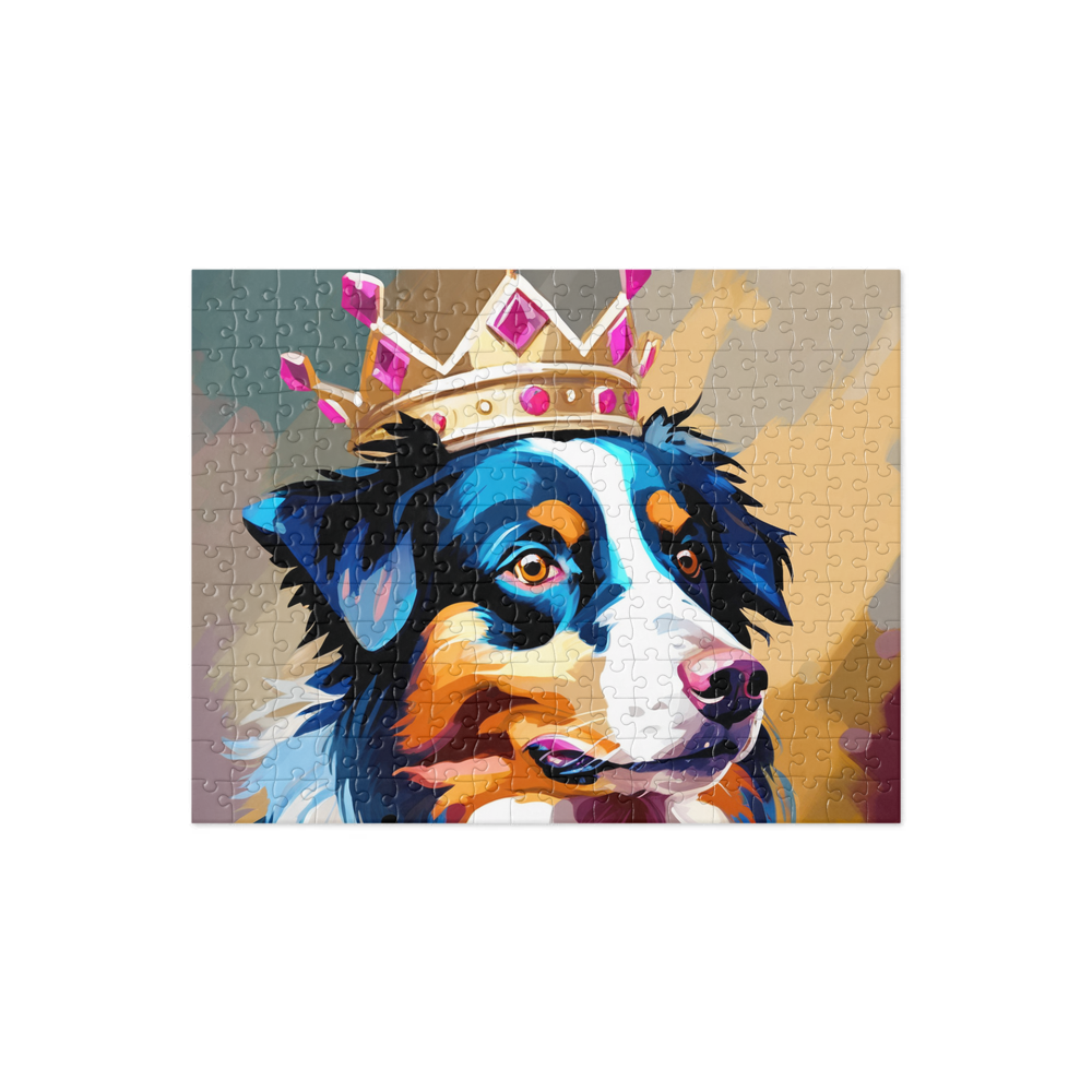 PugMug Custom Australian Shepherd Dog Jigsaw Puzzle