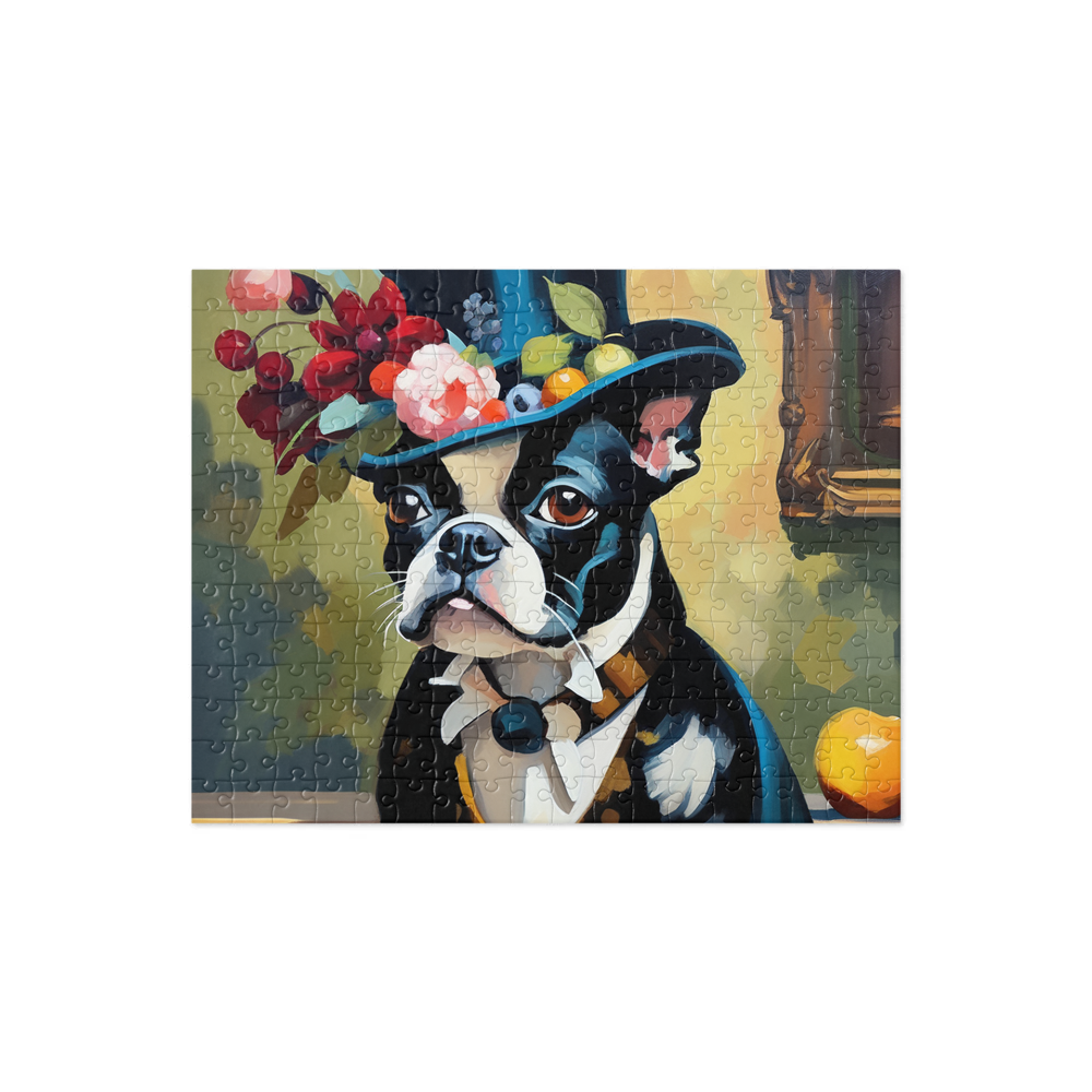 PugMug Custom Boston Terrier Jigsaw Puzzle