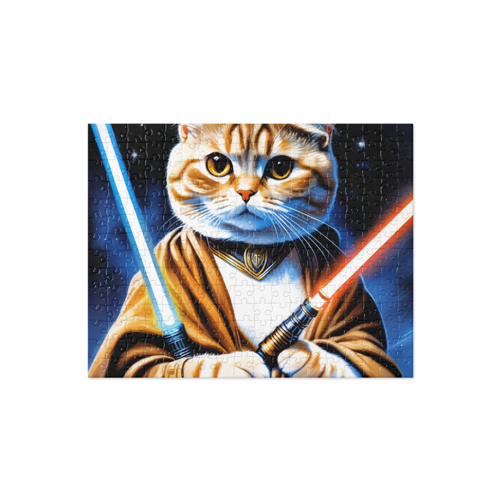 PugMug Custom Tabby Scottish Fold Cat Jigsaw Puzzle