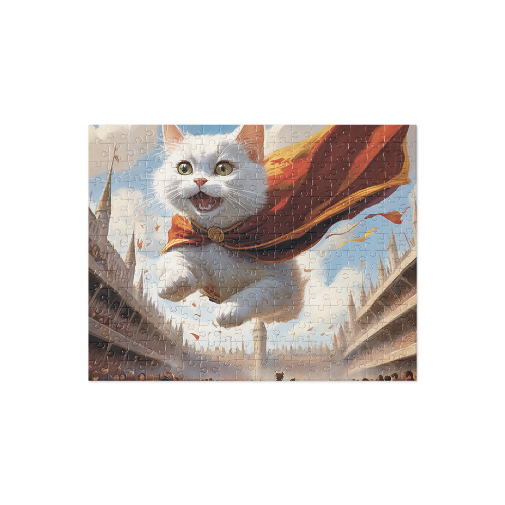 PugMug Custom White Companion Cat Jigsaw Puzzle