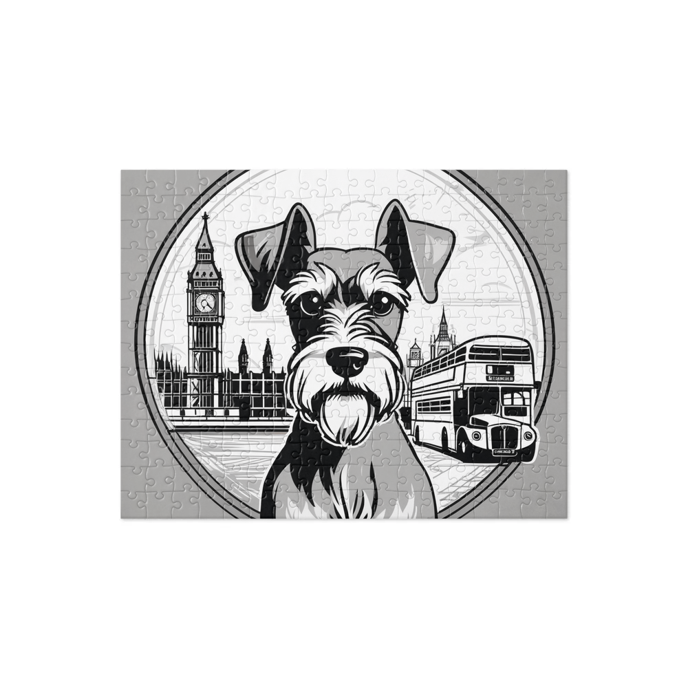 PugMug Custom Miniature Schnauzer Jigsaw Puzzle