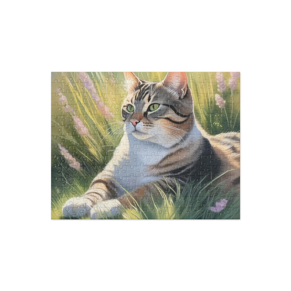 PugMug Custom Tabby Companion Cat Jigsaw Puzzle