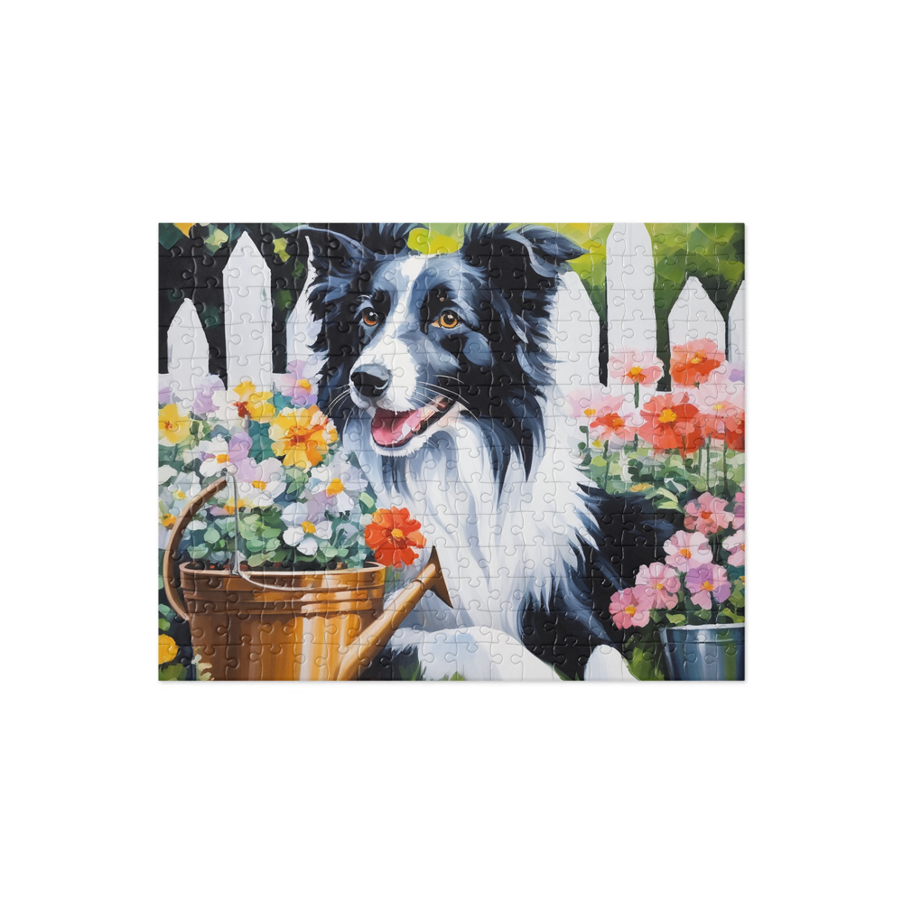PugMug Custom Border Collie Jigsaw Puzzle
