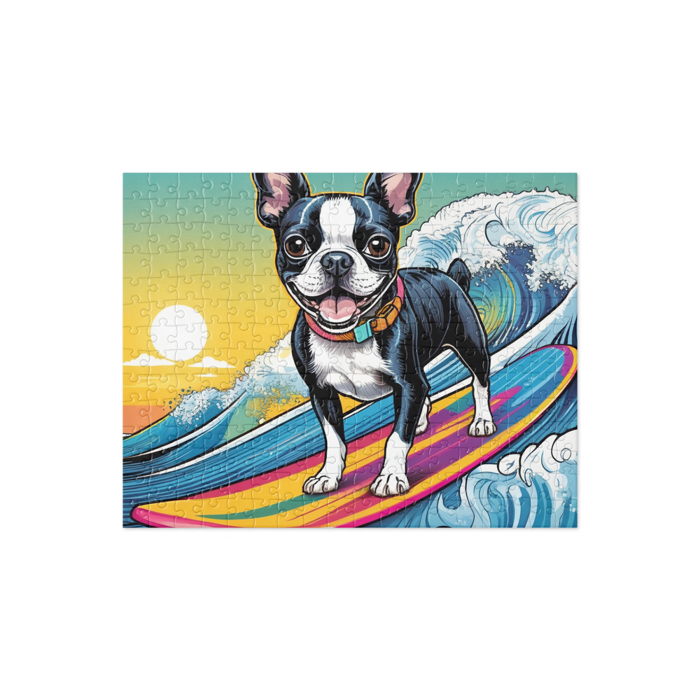 PugMug Custom Boston Terrier Jigsaw Puzzle
