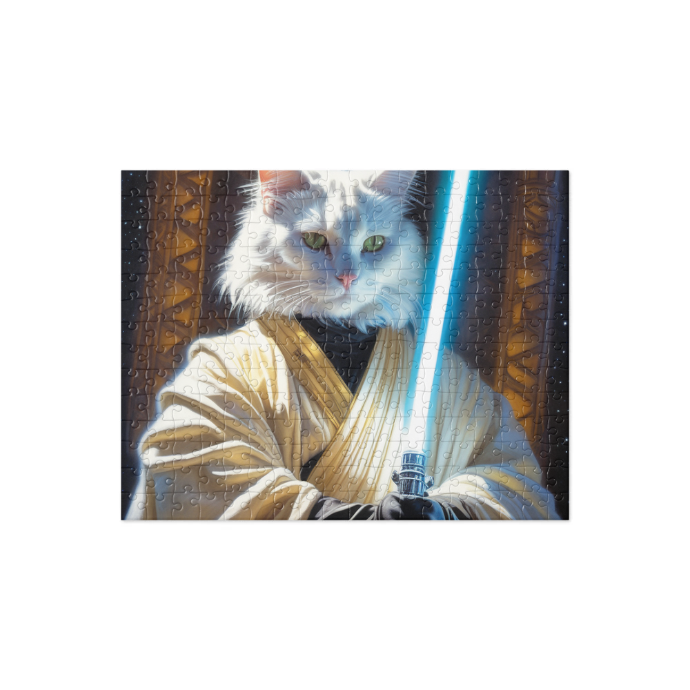 PugMug Custom White Companion Cat Jigsaw Puzzle