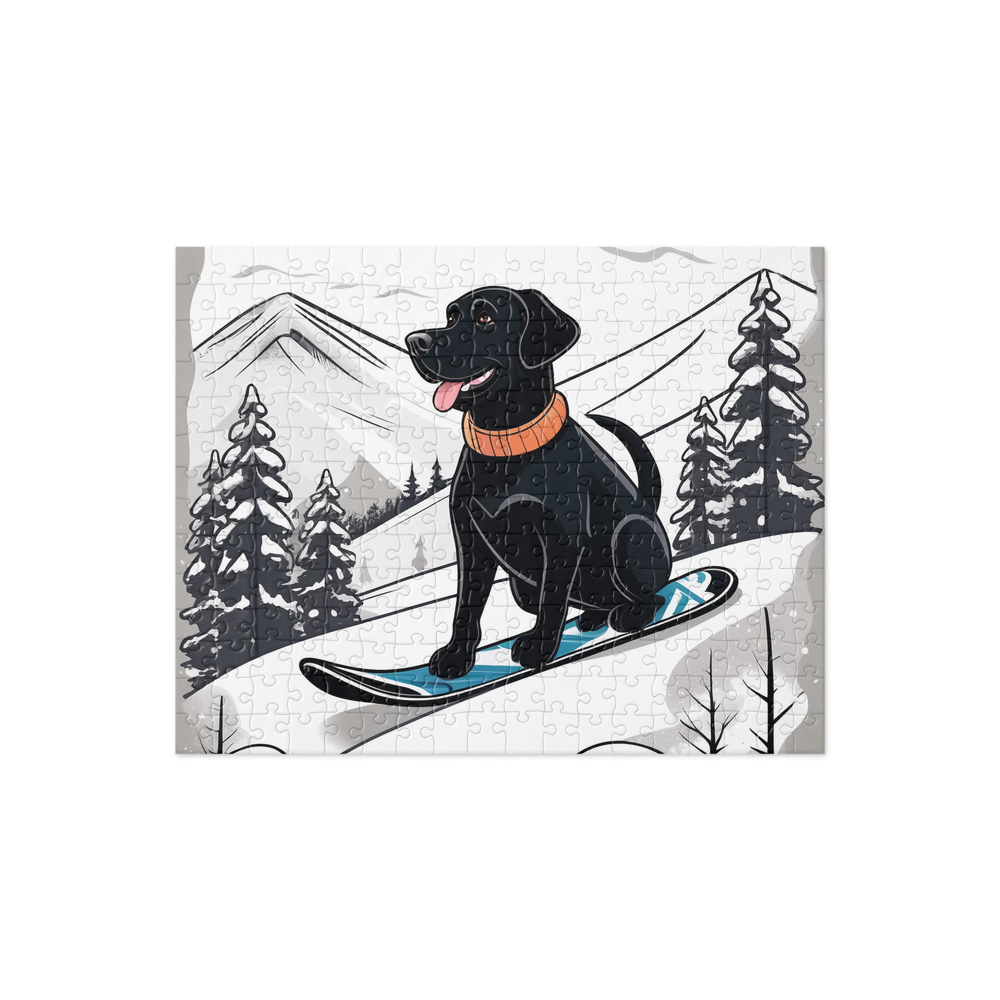 PugMug Custom Black Labrador Retriever Jigsaw Puzzle