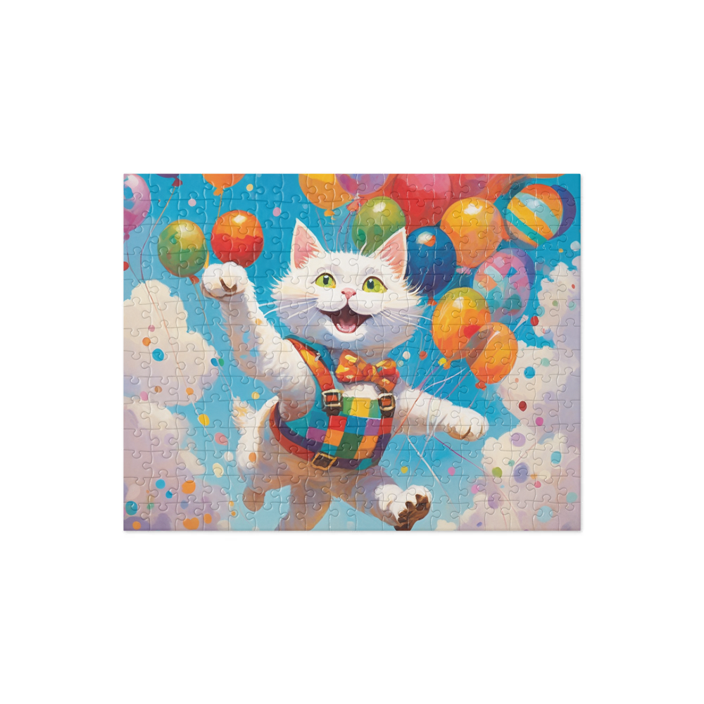 PugMug Custom White Companion Cat Jigsaw Puzzle