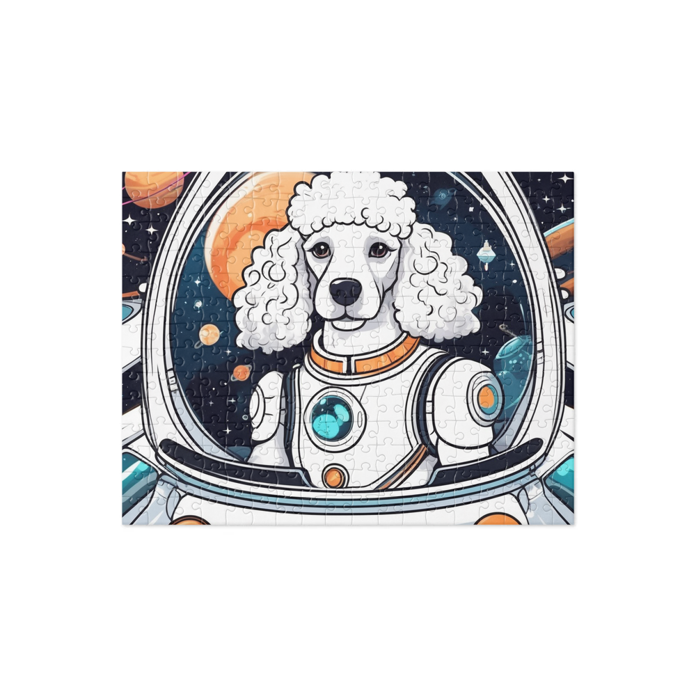 PugMug Custom White Poodle Jigsaw Puzzle