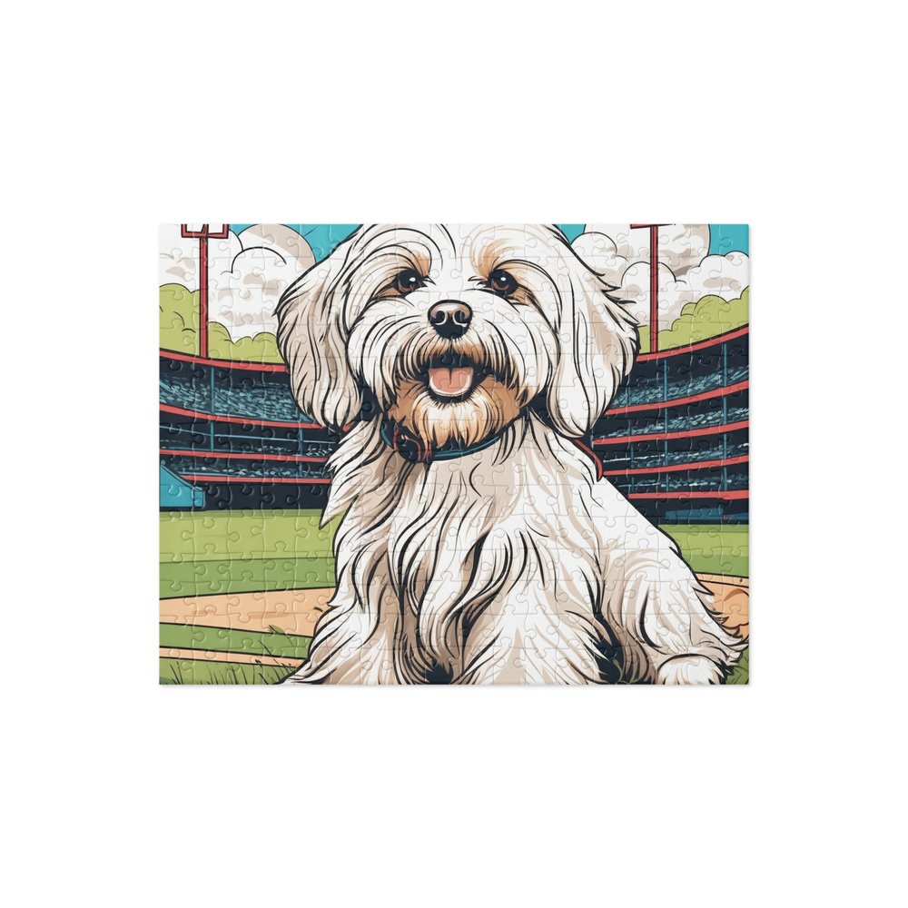 PugMug Custom White Havanese Dog Jigsaw Puzzle