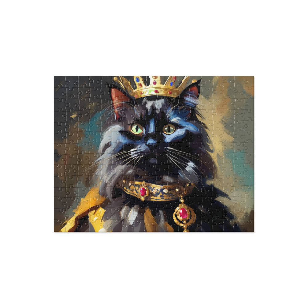 PugMug Custom Black Ragdoll Cat Jigsaw Puzzle