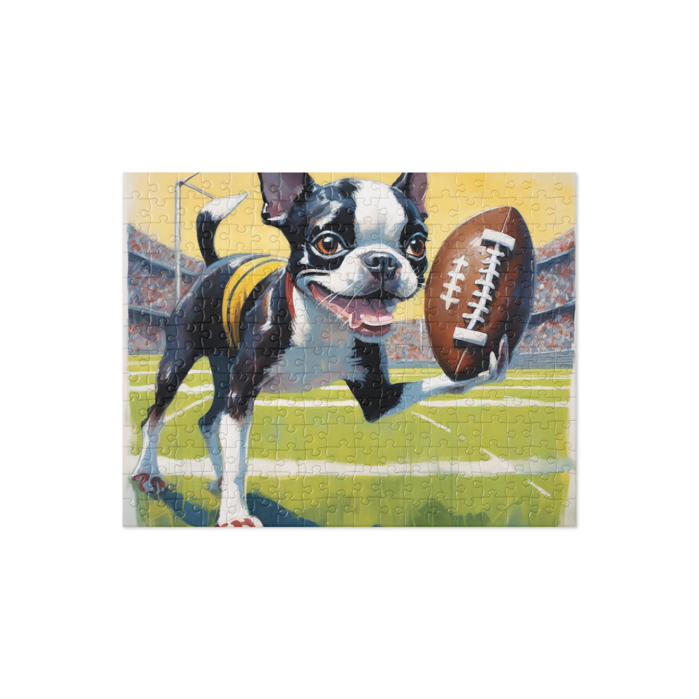 PugMug Custom Boston Terrier Jigsaw Puzzle