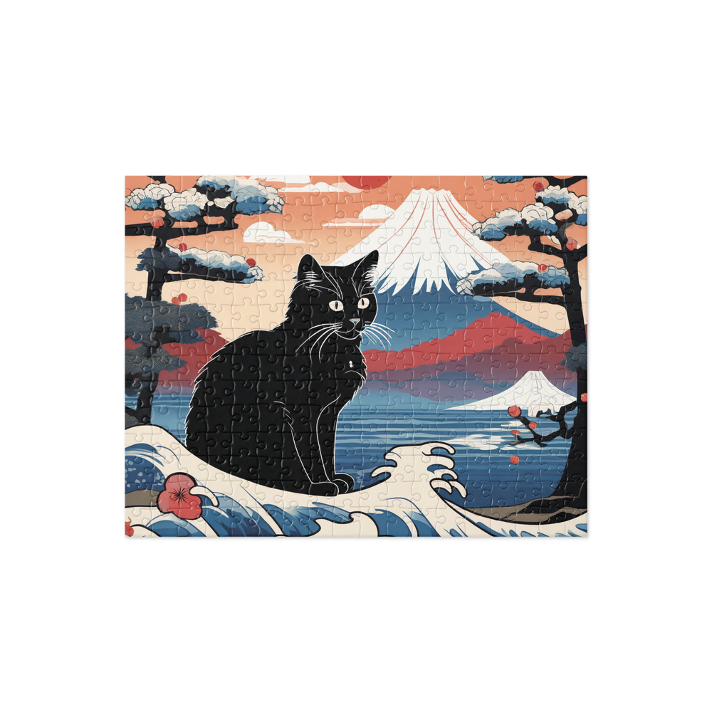 PugMug Custom Black Ragdoll Cat Jigsaw Puzzle