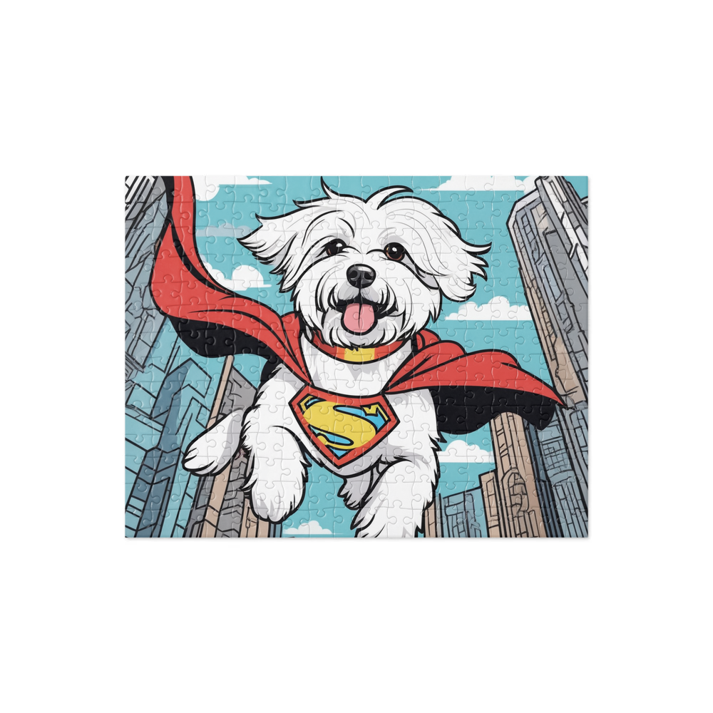 PugMug Custom White Havanese Dog Jigsaw Puzzle