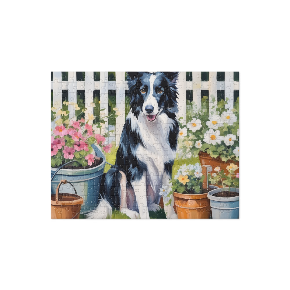 PugMug Custom Border Collie Jigsaw Puzzle