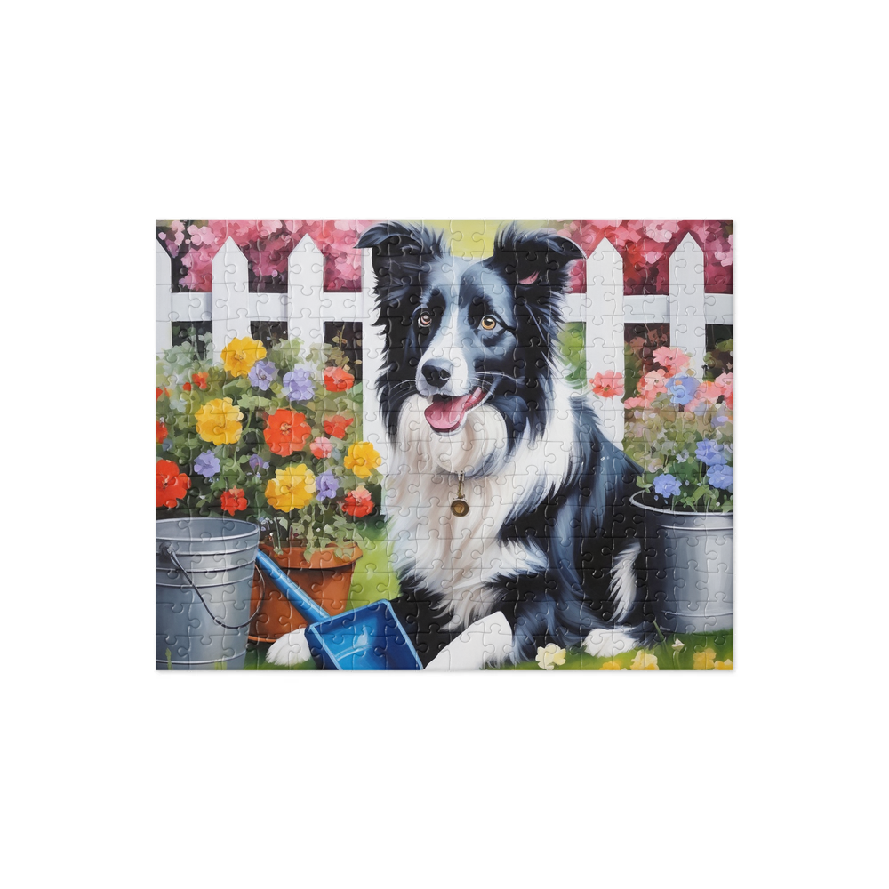 PugMug Custom Border Collie Jigsaw Puzzle